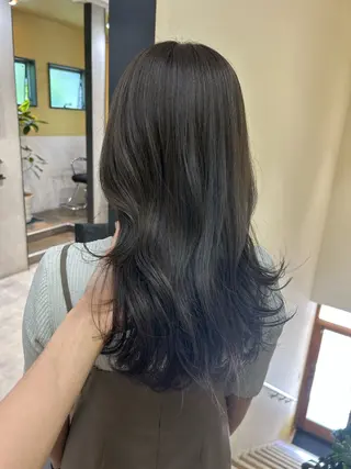 ロング カラー hubhair レイヤー/透明感のヘアスタイル