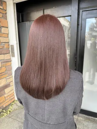 セミロング カラー 透明感カラー/パーマ 🌀アオノのヘアスタイル