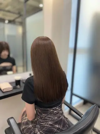 セミロング カラー ヘアアレンジ 美髪透明感特化｜ なおき｜池袋美容師のヘアスタイル