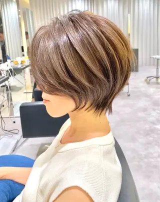 ショート カラー 透明感カラー🌿‬ 似合わせ特化/‬荒砂のヘアスタイル