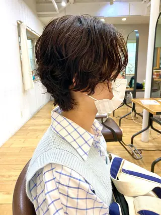 ショート パーマ ショート& パーマ　坂本のヘアスタイル