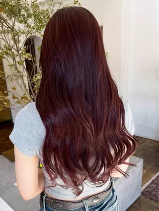 ロング カラー 森 彩夏のヘアスタイル
