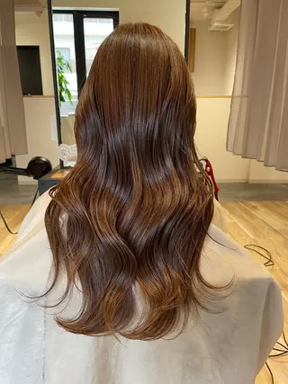 セミロング カラー ツチイ リョウタのヘアスタイル
