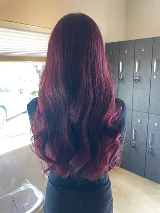 ロング カラー 石木 美緒奈のヘアスタイル