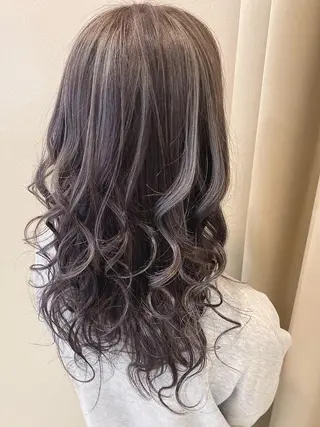 セミロング カラー ヘアアレンジ シールエクステ専門店 Spira藤崎宮のヘアスタイル