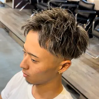 ショート ツイスパ/シャドウ 新井のヘアスタイル