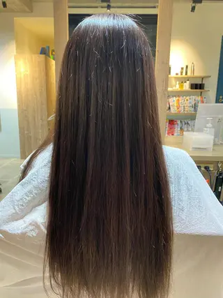 セミロング カラー 🟣メンズパーマ 川端 永遠🟣のヘアスタイル