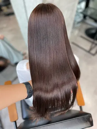 ロング カラー 髪質改善/堀江 ケアカラーtoshiのヘアスタイル