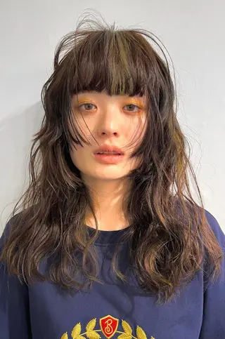ロング 似合わせレイヤー ＆縮毛矯正のヘアスタイル