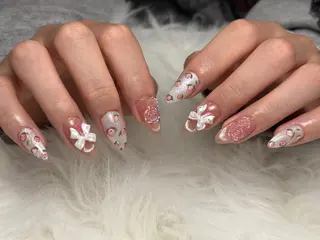 ロング トゥー フエンのネイルデザイン