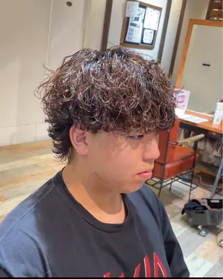 メンズ 髪質改善カラー メンズパーマゆうひのヘアスタイル