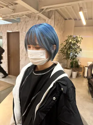 ショート カラー ハイトーン×似合わせ 🌱中川慎之介のヘアスタイル