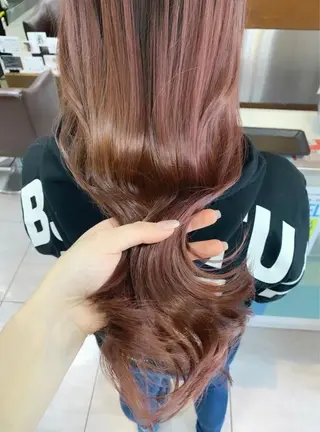 ロング レイヤー/艶髪カラー 森本くるみのヘアスタイル