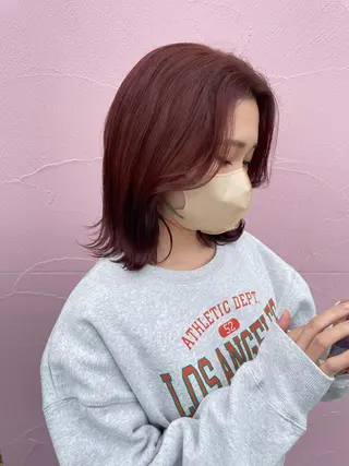 カラー ブリーチ/ヘアセット /渋谷/ひなた🎀のヘアスタイル