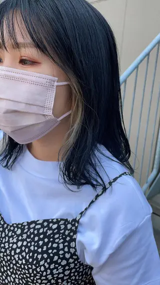 ミディアム カラー ヘアアレンジ 大人ボブと似合 わせカラー/馬場 翼のヘアスタイル