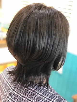 セミロング カラー Snaly カラー特化ページのヘアスタイル