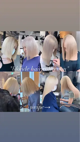 セミロング カラー 💜ハイトーン💛 マジカルかいちゃんのヘアスタイル