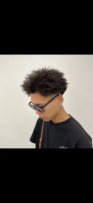 ショート カラー パーマ メンズ 🔥メンズ 特化🔥菊水皐暉🔥のヘアスタイル
