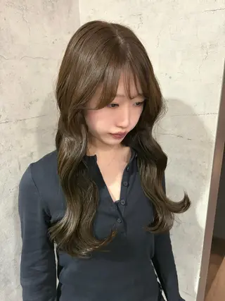 セミロング カラー パーソナルカラー 診断🍀マリンのヘアスタイル