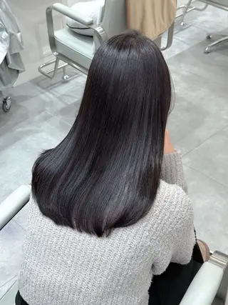 ロング Aya/縮毛矯正 /透明感カラーのヘアスタイル