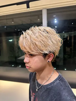 メンズ 👑パーマ/ ショート👑拓海のヘアスタイル
