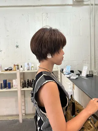 ショート 谷九/天王寺/上本町 ショート/ボブ/北川のヘアスタイル