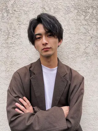 ショート パーマ メンズ Chlom🌿Top Stylist沖田のヘアスタイル
