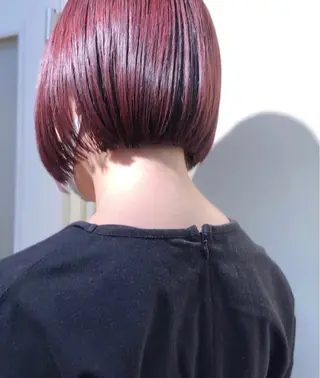 ショート ボブ♡柔らかいカラー 實松栞理のヘアスタイル
