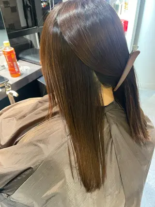 ミディアム サラ艶&艶髪系✨ Ayane/心斎橋のヘアスタイル