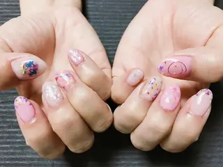 ネイル モチの良さ◉ フィルインネイル♡のネイルデザイン