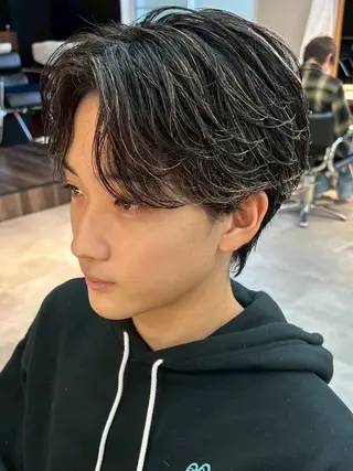 ミディアム メンズパーマ特化 /メンズ支持率◎のヘアスタイル
