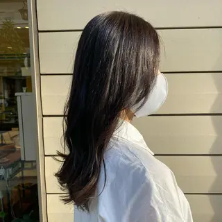 ロング カラー ミヤワキ モモコのヘアスタイル