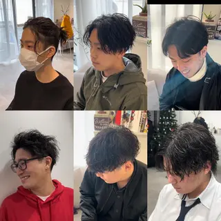 パーマ メンズ リベイルけんた モデル募集のヘアスタイル