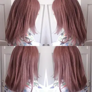 ミディアム ホワイト&レイヤーカ ットエクステ長畠俊輔のヘアスタイル