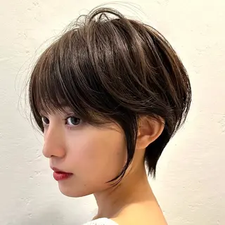 ショート 縮毛矯正/レイヤー taiga🧡のヘアスタイル