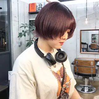 ショート カラー ✂︎ウルフ・ショート ✂︎MIKUNIのヘアスタイル