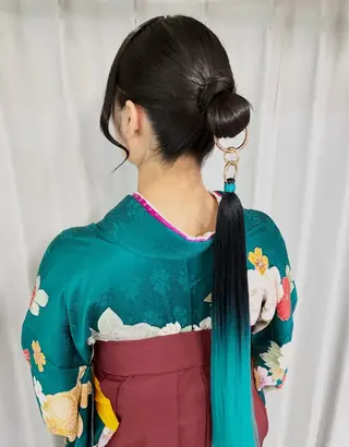 ミディアム ヘアアレンジ ヘアセット専門店 Rのヘアスタイル