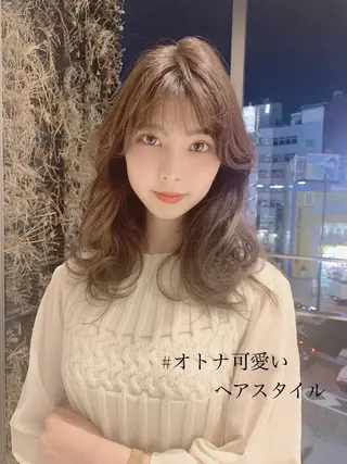 セミロング ♡大人カワイイ hair♡徳井はやとのヘアスタイル
