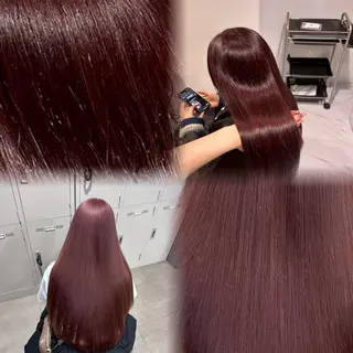 ロング カラー ヘアアレンジ メンズ さくら🍒 暖色カラー/髪質改善のヘアスタイル