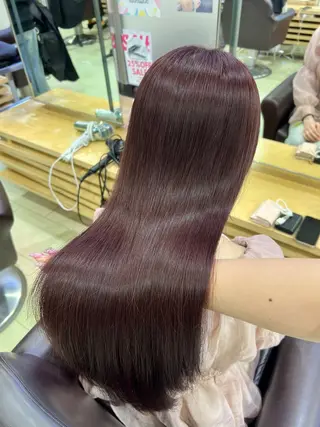 セミロング 暖色カラー/レイヤー カット/Yunaのヘアスタイル