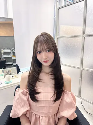 ロング カラー 韓国ヘア/髪質改善 /natsuki🧸のヘアスタイル