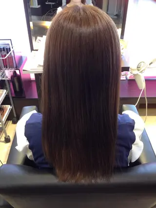 セミロング 熊谷 奈菜のヘアスタイル