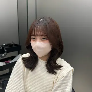 ミディアム 新宿/顔周りカット/ レイヤー/がっきーのヘアスタイル