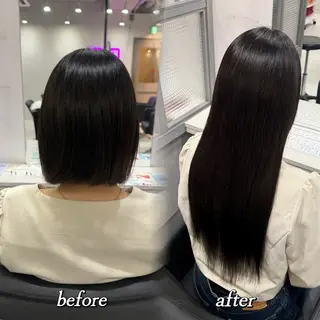 ロング カラー 🦋REISA🦋 エクステ×ハイトーンのヘアスタイル