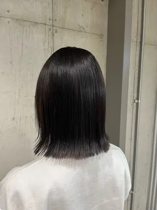ミディアム カラー ヘアアレンジ 💥ボブ/艶髪/ 透明感カラー/陸人のヘアスタイル