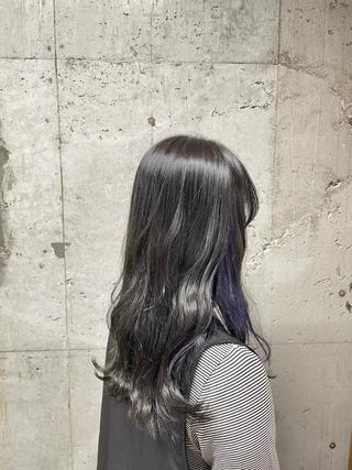 ロング 阿部 智子のヘアスタイル