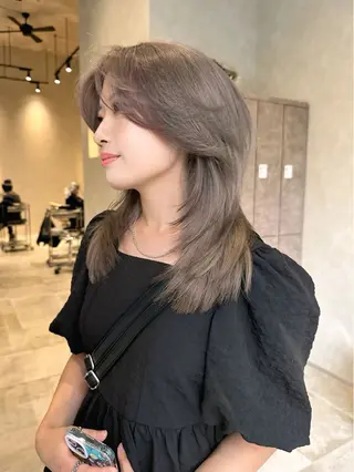 セミロング 盛れるカットカラー DEAN豊橋店のヘアスタイル