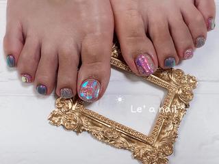 ショート カラー ネイル Le’a NailSalonのネイルデザイン