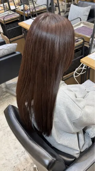 ロング 艶カラー/ 縮毛矯正/ユズキのヘアスタイル