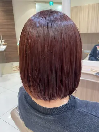 ショート カラー 韓国ヘアメイク🎀/ 縮毛矯正✨山本媛香のヘアスタイル